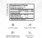 Codeage Liquid Vitamin E+ - USDA-Certified Organic Vitamin E - 2-Month Supply - D-Alpha Tocopherol Acetate, Organic MCT Oil, Orange Fruit Oil, Unflavored, Non-GMO, Vegan, Gluten-Free, 2 fl oz