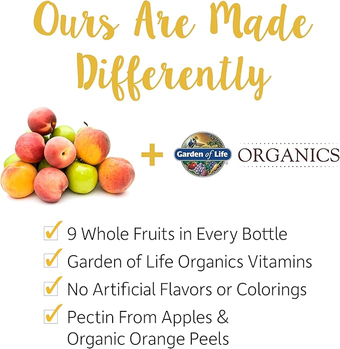 Garden of Life Organics Turmeric Inflammatory Response Gummy - 120 Real Fruit Gummies for Kids & Adults, 50Mg Curcumin (95% Curcuminoids), No Added Sugar, Organic, Non-GMO, (Pack of 2)