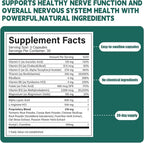 for Neuropathy - 600mg Alpha Lipoic Acid + B Vitamins & Herbal Blend for Nerve Health, Natural Energy – 90 Capsules