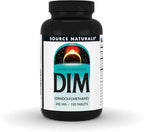 Source Naturals DIM, Diindolylmethane 200mg with BioPerine, Vitamin E & More - 120 Tablets