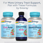 SOLARAY D-Mannose 1000 mg Liquid Formula with CranActin Cranberry Extract - D Mannose Cranberry Supplement for Women & Men, Urinary Tract & Bladder Health Support with Vitamin C - 8 fl oz