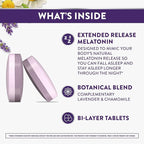 ZzzQuil Pure Zzzs All Night Extended Release, Melatonin Sleep Aid Tablets, Helps You Stay Asleep Longer, Sleep Aid for Adults, 2 mg per Tablet, 56 Total Tablets (2 Packs of 28)