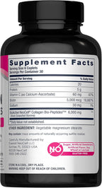 NeoCell Collagen Peptides Pills | 180 Tablets | with Vitamin C and Biotin | Grass Fed Bovine | Hair, Skin, & Nails | for Women and Men