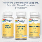 SOLARAY Vitamin D3 K2, K2 D3 Vitamin Supplement for Calcium Absorption, Bone Strength, Cardiovascular & Immune Function Support, Made Without Soy, 60-Day Guarantee, 60 Servings, 60 VegCaps