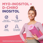 Doctor's Recipes Inositol Supplement for Women, Myo-Inositol & D-Chiro Inositol Capsules 2050mg per Serving, Ideal 40:1 Blend, 120 Vegan Caps