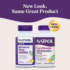 Natrol Fast Dissolve Melatonin 10 mg, Melatonin Supplements for Restful Sleep, Sleep Support for Adults, 60 Citrus-Flavored Tablets, Up to a 60 Day Supply