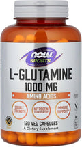 NOW Foods Sports, L-Glutamine, 1,000 mg, 120 Veg Capsules