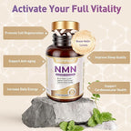 NMN Supplement 600mg, NMN for Cell, Energy, Sleep Support, Anti-Aging & Longevity for Men & Women, 120 Capsules