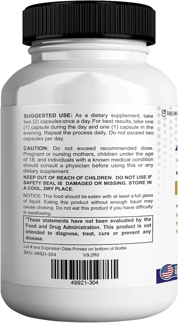 Aqua Sculpt Max Maximum Strength Dietary Supplement, 60 Capsules, Natural Support, 30 Day Supply (10)