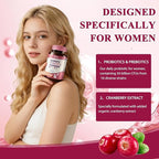 Women Probiotics 50 Billion CFU: Probiotics for Women with Prebiotics & Cranberry, 16 Strain Probiotic Supplement for Digestive Gut Health, Vaginal & Urinary Tract Support Vegan Probiotic 120 Capsules
