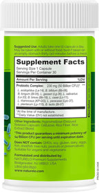 NATURELO Probiotics for Digestive Health, 50 Billion CFU, 30 Vegetarian Capsules, 11 Strains, Daily Use Supplement, Delayed Release, No-Fridge, Helps Boost Immune System, Probiotics for Women & Men