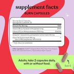 Lemme Burn - Metabolism, Belly Fat Burning + AMPK Activating Supplement for Men & Women w/Clinically Studied Actiponin Gynostemma, Green Tea Extract, Vitamins B6 & B12 - Gluten Free, 60 Count
