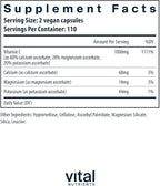 Vital Nutrients Buffered Vitamin C 500mg - Vegan Gentle Vitamin C for Sensitive Individuals* - Immune Support Supplement* - Gluten, Dairy and Soy Free - Non-GMO - 220 Capsules