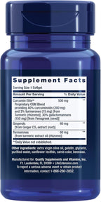 Life Extension Advanced Curcumin Elite Turmeric Extract, Ginger & Turmerones – for Inflammation Health Support and Cardiovascular & Brain Health – Gluten-Free, Non-GMO – 30 Softgels