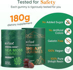 Bundle of Himalayan shilajit & sea Moss Gummies – 3000 mg shilajit, sea Moss 1600mg ksm 66 ashwagandha, no Added Sugar, lab Tested, 75%+ fulvic Acid, 92+ Minerals, All One Supplement(1 Package).