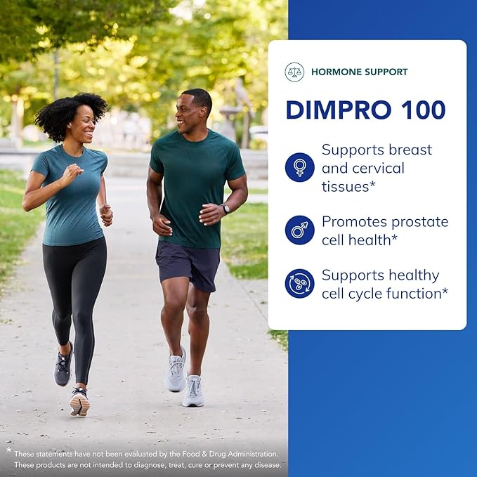 Pure Encapsulations DIMPRO 100 - Diindolylmethane Supplement - for Breast, Cervical & Prostate Health - Gluten Free & Vegan - 120 Capsules