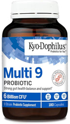 Kyolic Kyo-Dophilus Multi 9 Probiotic, Strong Gut Health Balance and Support*, 180 Capsules