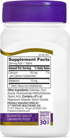 21st Century Melatonin 10mg Extra Strength Tablets, (120 Count), Prolonged Release Sleep Aid for Adults, Promotes Relaxation & Restful Sleep, Non-Habit Forming, Gluten-Free, Non-GMO