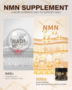 NMN Supplement, 4-in-1 Liposomal NMN 1000mg with Resveratrol, TMG & Quercetin, Supports Cellular Energy & NAD+ Level, NMNH Alternative ＆ NAD+ Supplement Precursor for Men & Women