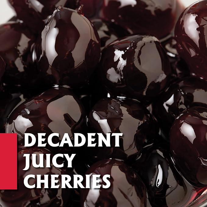 Gourmanity Cocktail Maraschino Cherries, Made from Italian Grown Marasca Cherries. Use in Manhattan, Old Fashioned, and Desserts (14.1oz Jar)