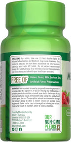 Nature's Truth Melatonin 12 mg | 150 Tablets | Quick Dissolve | Natural Berry Flavor | Vegan, Non-GMO & Gluten Free Supplement for Adults