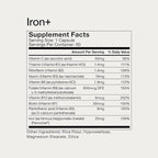 Momentous Iron+ with Vitamin C & Vitamin B Complex - Ferrochel Iron Capsules for Foundational Health Support - NSF Certified for Sport - Gluten-Free - 60 Servings