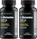 Nugenix Essentials L-Glutamine, 1500mg 100% Botanical L-Glutamine Amino Acid, Protein Synthesis, Supports Cellular Function, 120 Capsules