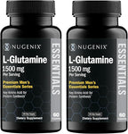 Nugenix Essentials L-Glutamine, 1500mg 100% Botanical L-Glutamine Amino Acid, Protein Synthesis, Supports Cellular Function, 120 Capsules