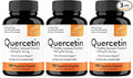 Sandhu's Quercetin Vegetarian Capsules Supplements 120 Count (Pack of 3) | 500mg per Capsule Bioflavonoids for Immune Support & Respiratory Health Seasonal Allergy Support | Quercitin for Men & Women