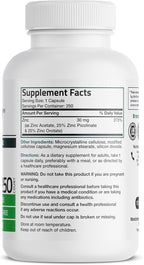 Bronson Zinc Triple Play 30mg Triple Coverage Immune Support with Zinc Acetate, Picolinate & Orotate - Immune, Antioxidant & Skin Health Support - 250 Vegetarian Capsules