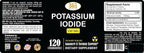 Potassium Iodide130 mg - KI Tablets- Potassium130 mg - USA Made Potassium Iodine Pills YODO Naciente, Yoduro de potasio - 120 Tablets