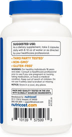 Nutricost Liposomal Vitamin C (1500mg) 120 Vegan Capsules - GMO-Free, Gluten-Free, 60 Servings