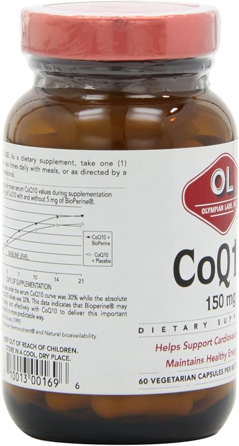 Olympian Labs Coq, 150mg, 60 Capsules (Packaging May Vary) (Pack of 2)