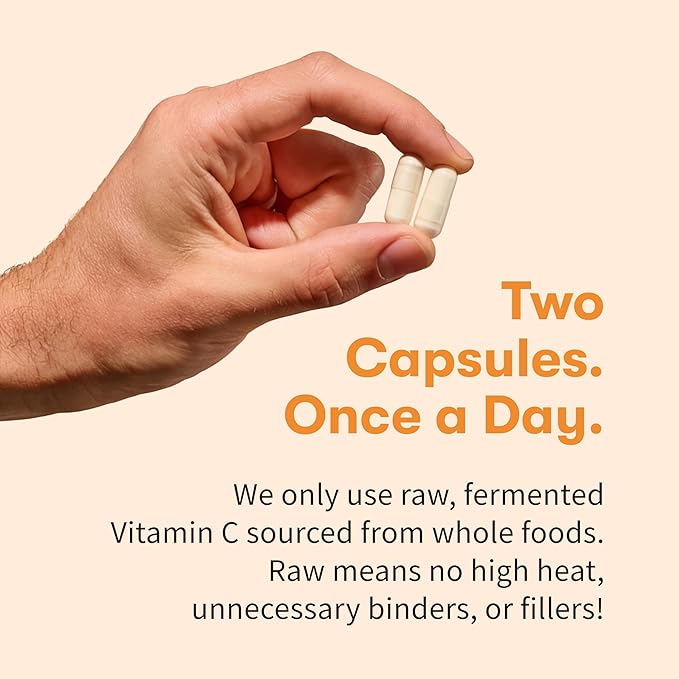 Garden of Life Vitamin Code Raw Vitamin-C, 500mg Whole Food VIT-C Capsules + Fruit & Veggie Blend & Probiotics, Supplements for Adults, Vegan, Gluten Free, 120 Capsules, (Pack of 6)