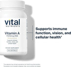 Vital Nutrients Vitamin A 7500mcg RAE | Vitamin A Supplement for Immune Function, Vision, Skin, and Cellular Health | Gluten, Dairy, Soy Free | Non-GMO | 100 Capsules (Pack of 2)