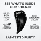 Shilajit Authentic Himalayan Shilajit Resin for Men & Women, High Fulvic Acid, Energy & Stamina, Immune Support, 85+ Trace Minerals, Lab Tested Organic Shilajit Resin, 100% Natural, 30 Grams