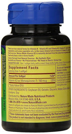 Nature Made Vitamin K2 100 mcg Softgels 30 (3) (Packaging May Vary)