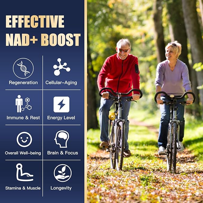 NAD Supplement,1500mg NAD+ Supplement with Resveratrol,Nicotinamide,Quercetin,CoQ10,Support Energy & Repair, Vitality,Non-GMO, No Fillers(110 Capsules)