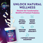 Probiotics for Digestive Health - Probiotic Blend 100 Billion CFU Per Capsule - 16 Premium Strains & Prebiotics for Women & Men, Occasional Constipation, Gas, Gut, Immune Health Support - 60 Capsules
