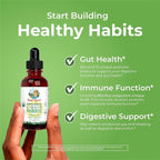 MARYRUTH'S Organics Liquid Probiotic for Ages 4+ | 2 Billion CFU | 13 Probiotic Strains | Gut Health & Digestive Support | Gas & Bloating Support | Vegan | Gluten Free | Travel-Friendly | 20 Servings