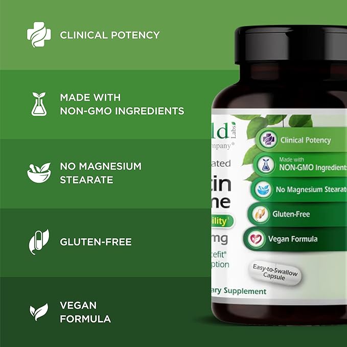 EMERALD LABS Quercetin Phytosome - Quercetin Complex for Immune Support - Vegan & Gluten-Free - 60 Vegetable Capsules