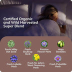 Grama Wellness Zzzzz Organic Sleep Aid Tincture – Non Habit Forming Nighttime Drops for Adults, Fast-Acting Liquid Sleep Aid for Deep Rest, Calm & Relaxation – Alcohol-Free, 1 fl oz
