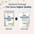 Micro Ingredients Quercetin with Vitamin C and Zinc, 240 Capsules | Quercetin 500mg, Vitamin C 500mg, Zinc 50mg (Picolinate, Citrate, Glycinate, Gluconate) | Complete Immune Support Supplements