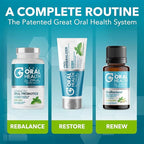 Dentist Formulated Oral Health System with Fluoride Free Remineralizing Nano Hydroxyapatite Toothpaste, OraRestore Mouthwash Concentrate & Oral Probiotics for Bad Breath, Enamel Strength, Oral Balance