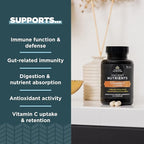 Ancient Nutrition Probiotics and Vitamin C Supplement, Supports Healthy Immune System and Gut Health, Made Without GMOs, Superfoods Supplement, Paleo and Keto Friendly, 30 Servings