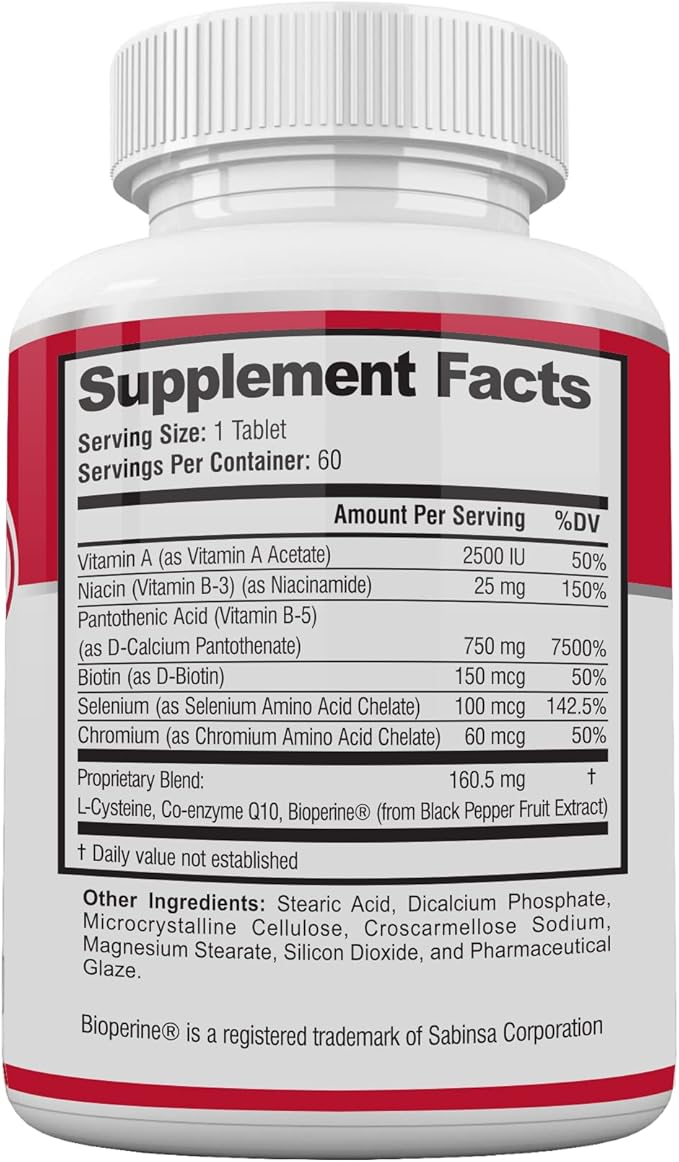 Acnetame Acne Pills- Acne Tame Supplement- Clear Skin Vitamins Pill for Oily Skin Treatment, Hormonal Blemishes, Anti Spots & Cystic Acnes Supplements for Women, Men, Teens & Adults- 60 Oral Tablets