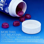 Sleep Gummies with Magnesium, Melatonin & L-Theanine for Relaxation & Sleep Support, Blueberry Pomegranate Flavor, Vegan, Gluten Free, 120 Count (1)