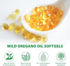 WHLH & WELL-BEING Oil of Oregano with Black Seed Oil Softgels, Oregano Oil Capsules, Non-GMO, Gluten Free, 240