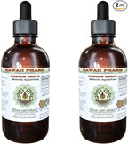Hawaii Pharm Oregon Grape Alcohol-Free Liquid Extract, Oregon Grape (Mahonia aquifolium) Dried Root Glycerite Natural Herbal Supplement, USA 2x2 fl.oz