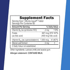 Superior Source No Shot Vitamin B-12 Cyanocobalamin 1000 mcg, B-6, Folic Acid 400 mcg - Support Brain & Heart Health - Aids Natural Energy Levels - 60 Sublingual Dissolving Tablets